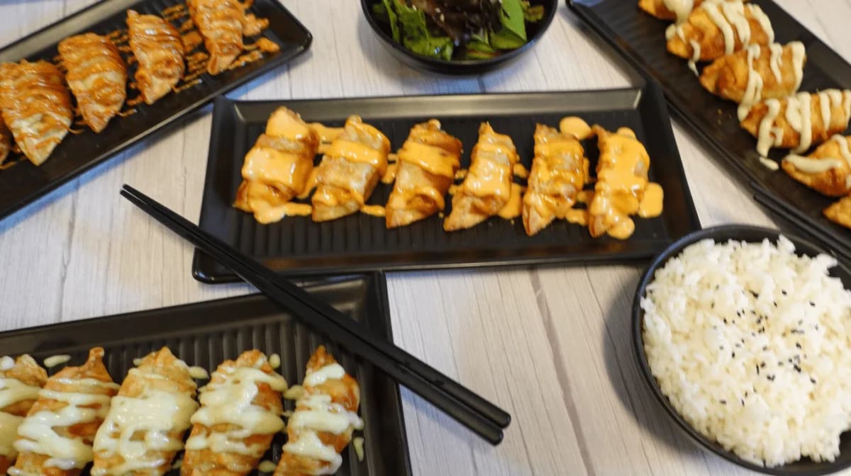 Crispy dumplings with aioli from Bunch of Dumplings
