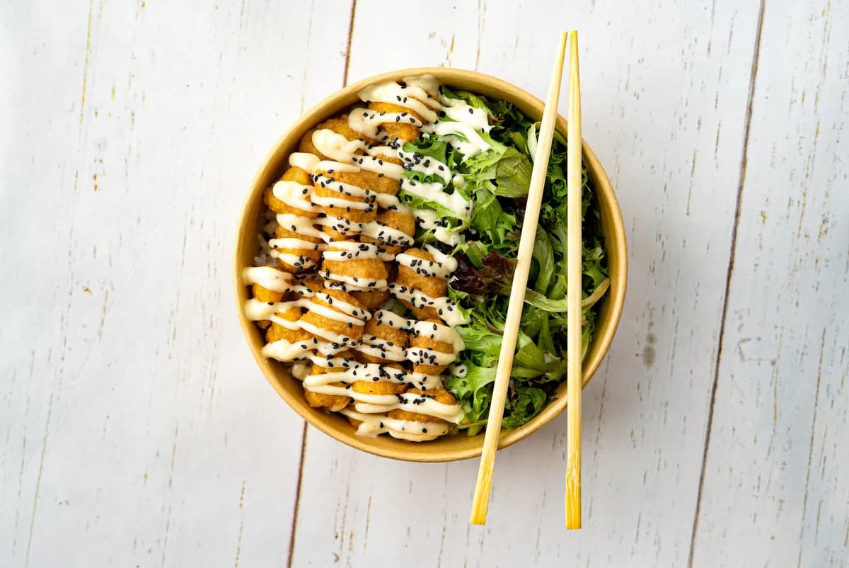 Orange Cauliflower Nugget Urban Bowl — Bunch of Dumplings