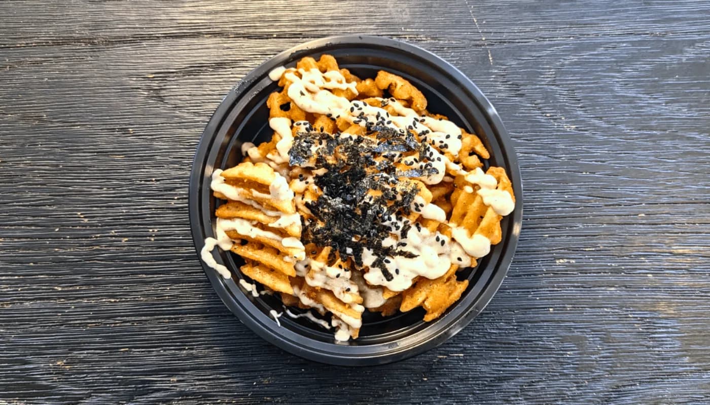 Garlic Aioli Waffle Fries — Bunch of Dumplings