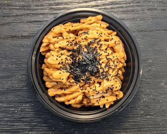Sesame Aioli Waffle Fries — Bunch of Dumplings