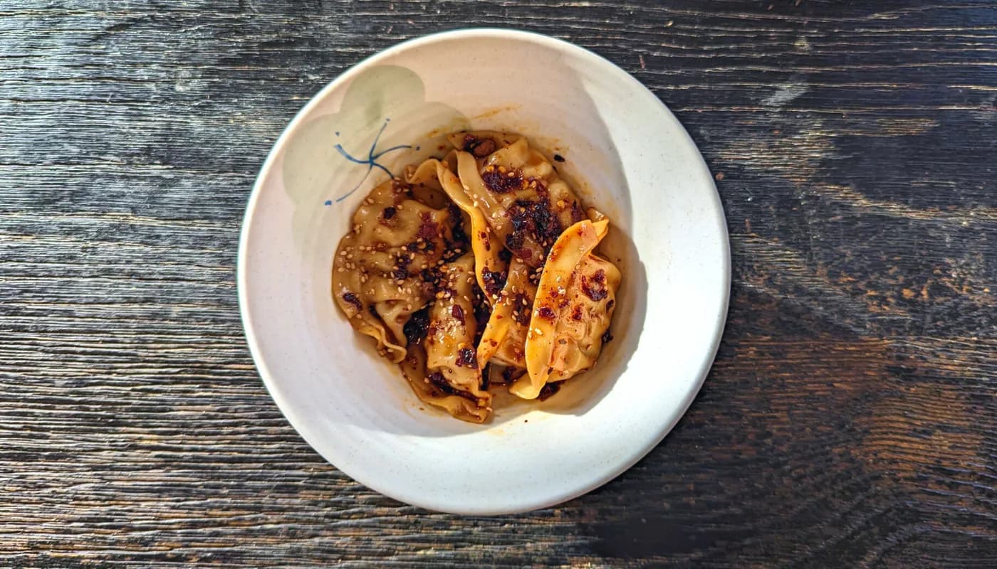 Spicy Soy Chili Pork Dumplings